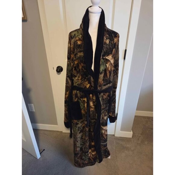 Trail Crest mens camouflage robe size large fuzzy and soft - Picture 1 of 6